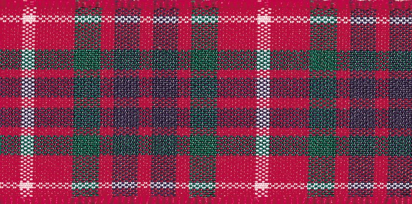 Berisfords Woven Edge Ribbon - Tartan | Buy Online from The Home Crafters