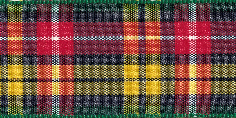 Berisfords Woven Edge Ribbon - Tartan | Buy Online from The Home Crafters