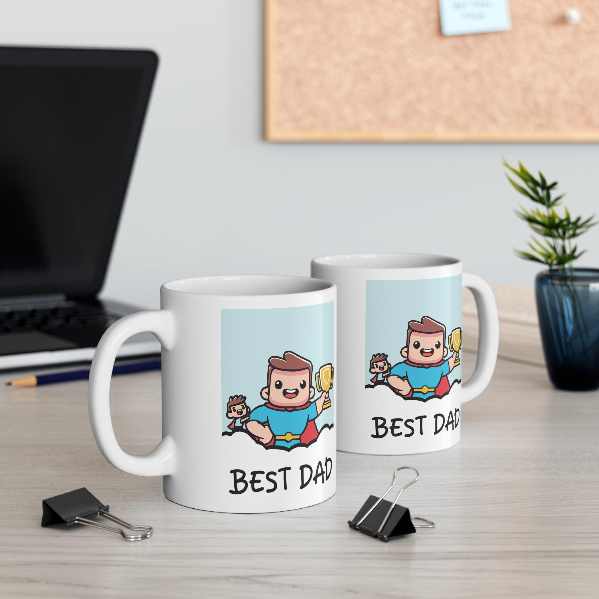 Father’s Day Mug – Best Dad Superhero Design | Buy Online from The Home Crafters