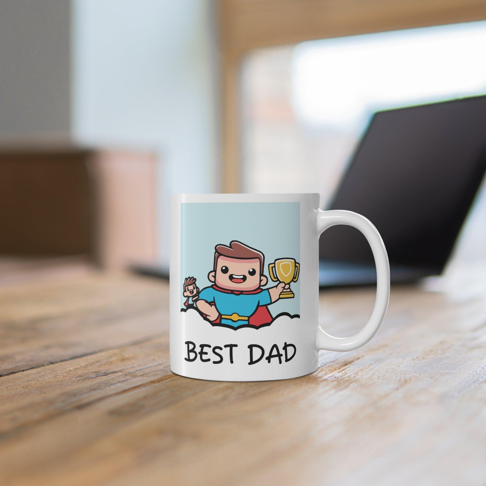 Father’s Day Mug – Best Dad Superhero Design | Buy Online from The Home Crafters