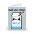 Best When Chilled Greeting Card – Funny Milk Carton Design | Buy Online from The Home Crafters