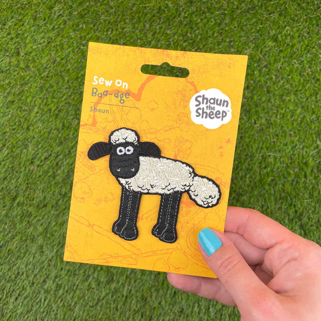 Shaun the Sheep Standing Sew On Patch