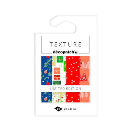 Decopatch Texture Limited Edition Papers Pack - 876 (Christmas)
