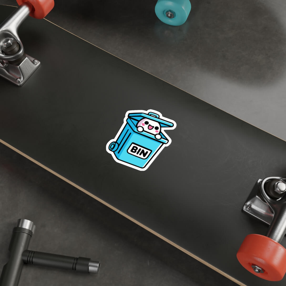 Bin Creature Cartoon Sticker – Funny Vinyl Decal | Buy Online from The Home Crafters