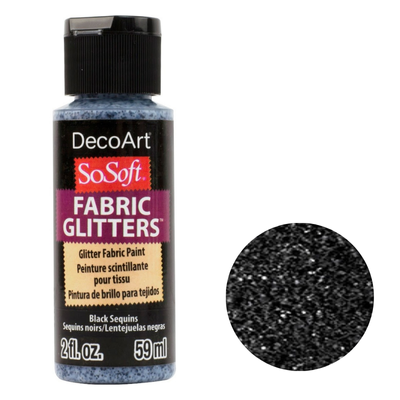 DecoArt SoSoft Acrylic Glitter Fabric Paint - 2oz
