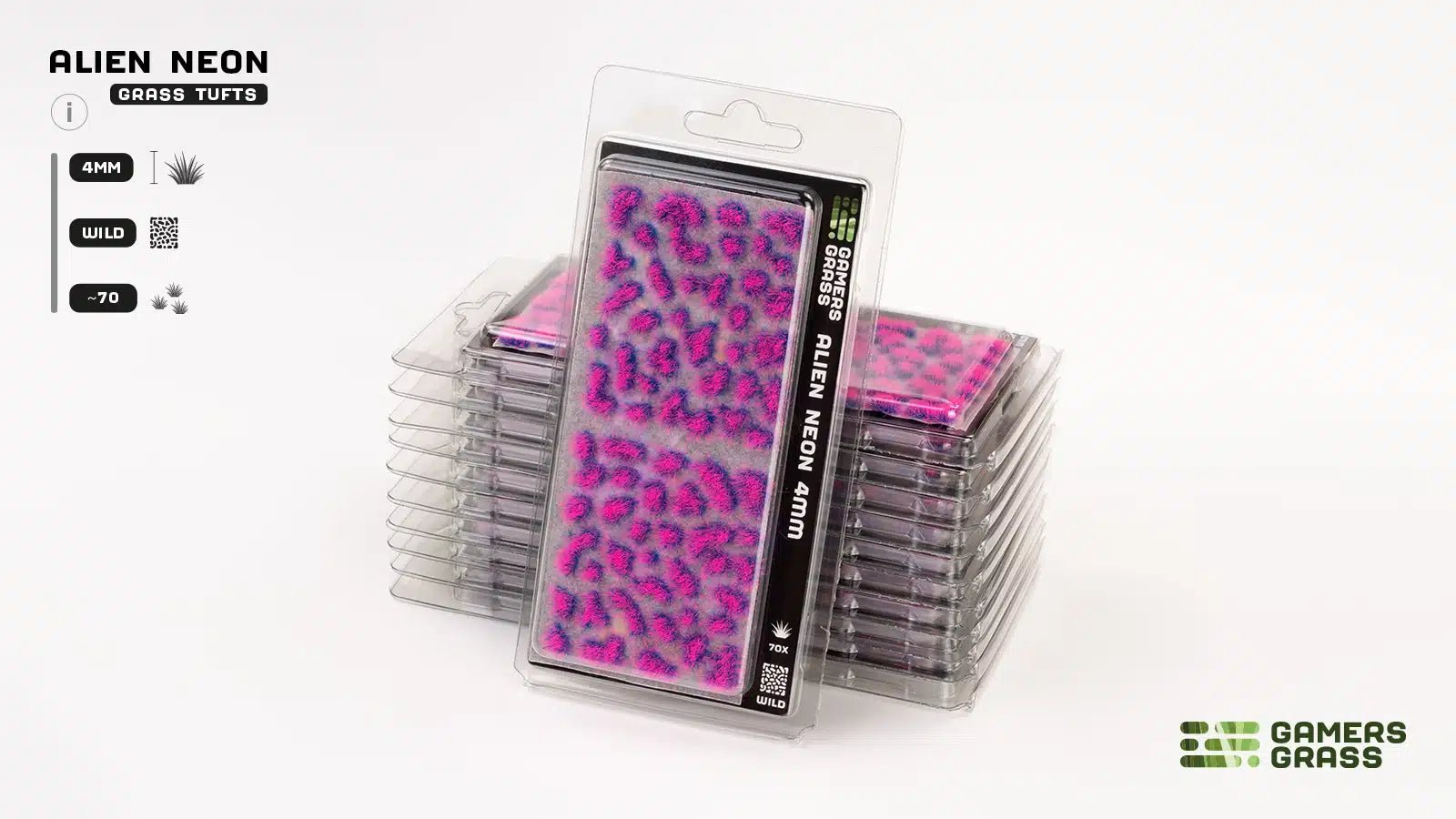 Gamers Grass 4mm Grass Tufts - Alien Neon | Buy Online from The Home Crafters