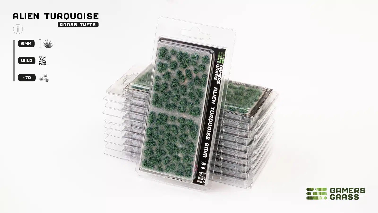 Gamers Grass 6mm Grass Tufts - Alien Turquoise | Buy Online from The Home Crafters
