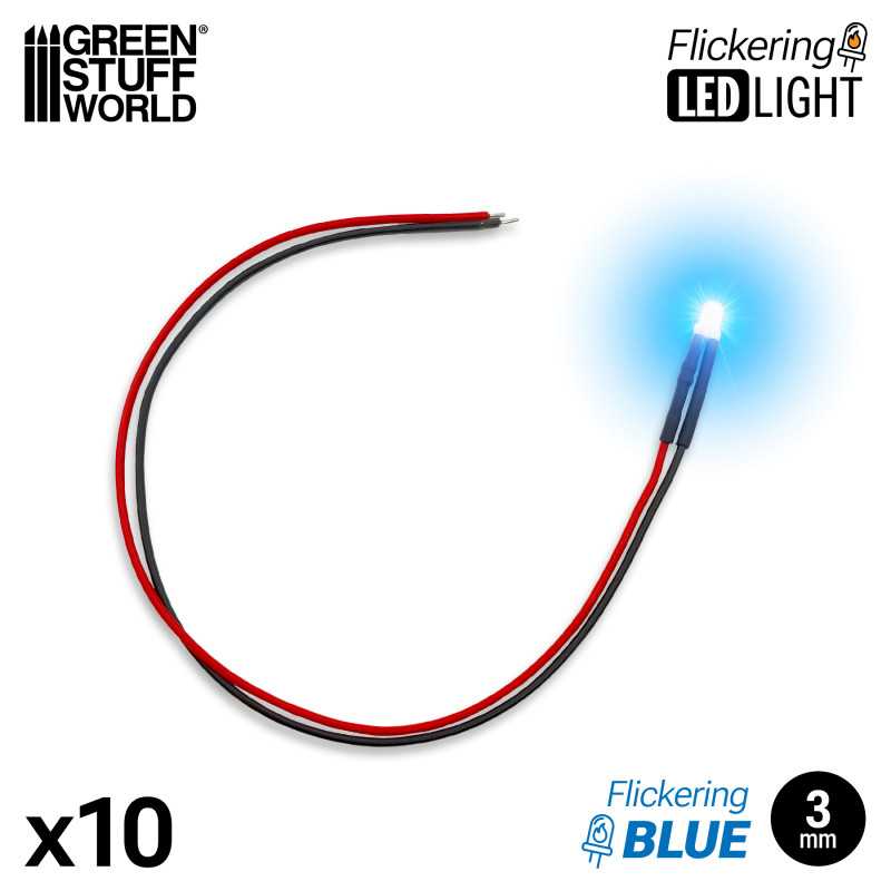 Green Stuff World: 3mm Flickering LED Lights - 10pc | Buy Online from The Home Crafters