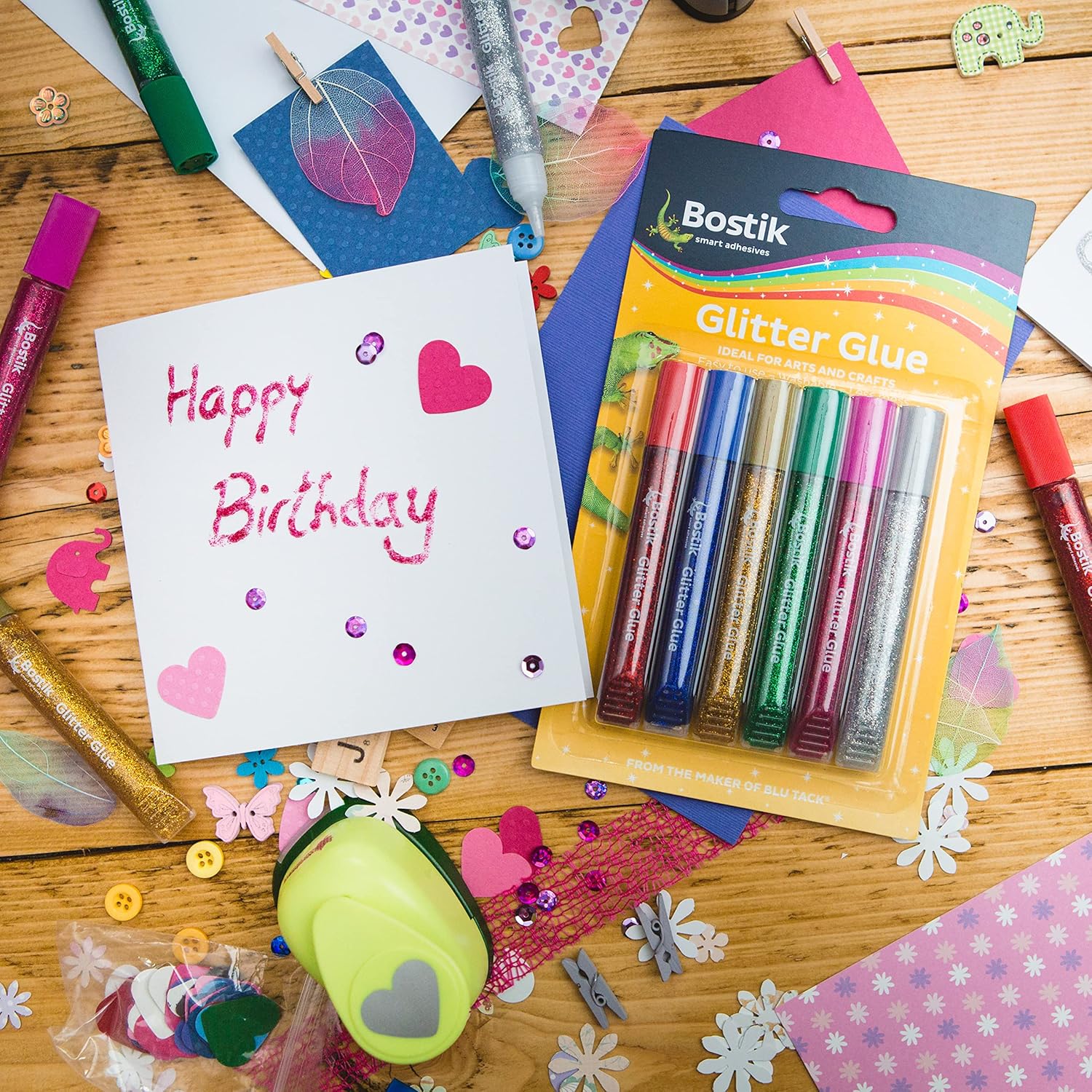 Bostik Glitter Pen Card (6 Assorted) | Buy Online from The Home Crafters