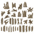 Resin Bits: Dungeons & Fantasy - 1:48-1:35 Broken Wood Planks - 35pc | Buy Online from The Home Crafters