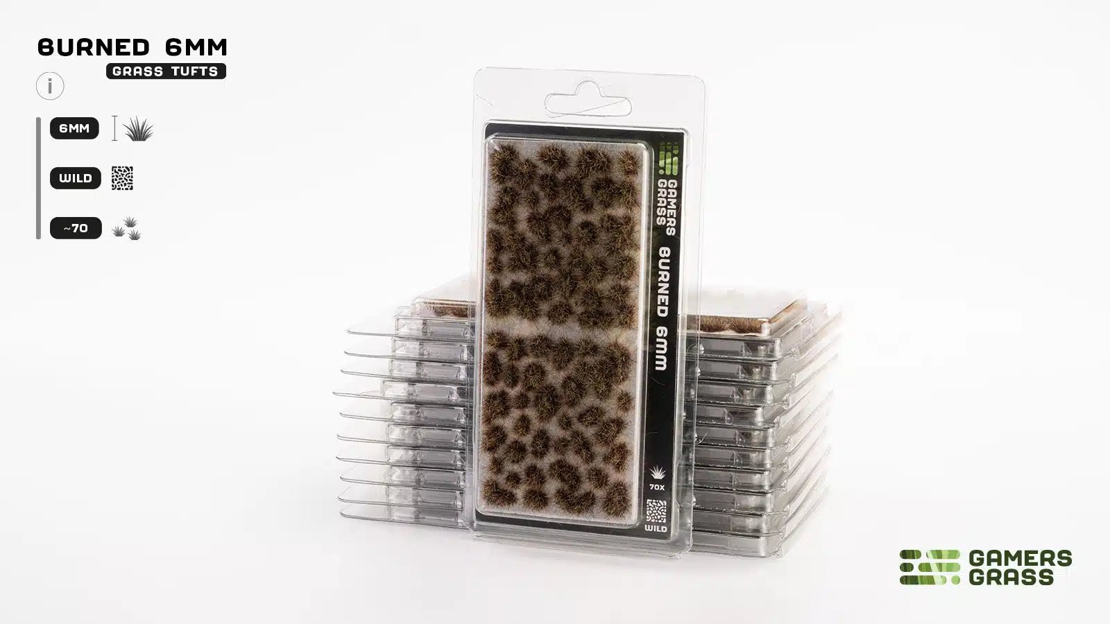 Gamers Grass Burned Tufts 6mm - Wild
