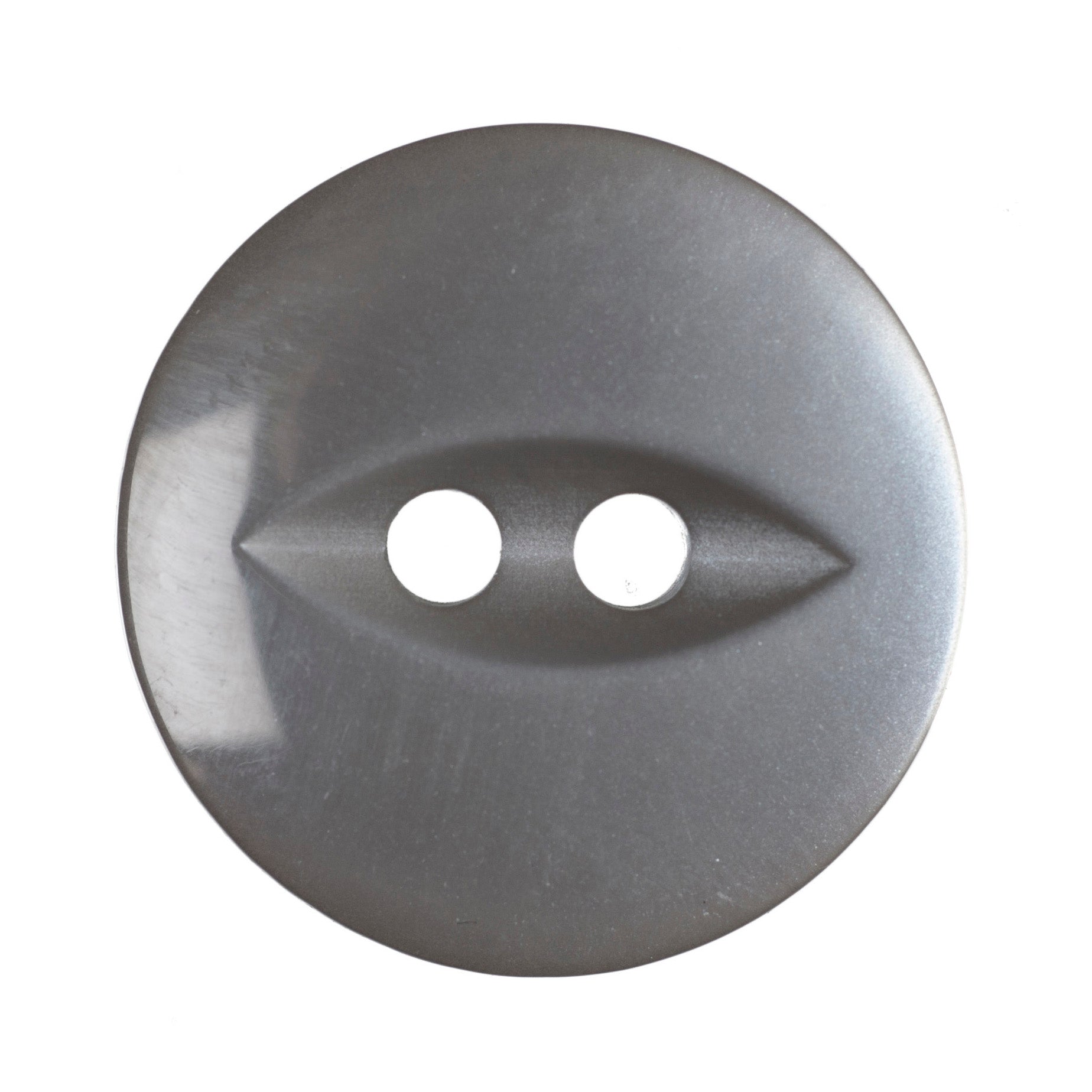 Button: Polyester Fish Eye - Grey | Buy Online from The Home Crafters
