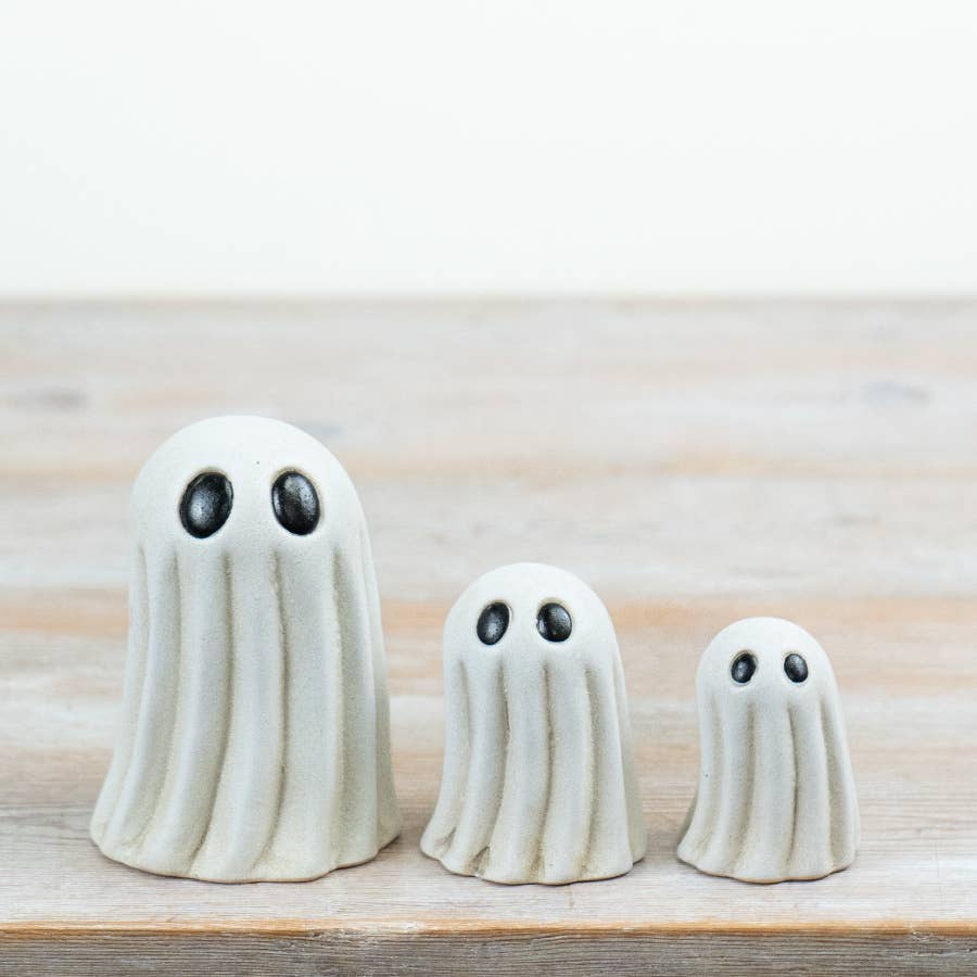Rustic Ghost Halloween Ornament – 6.5cm