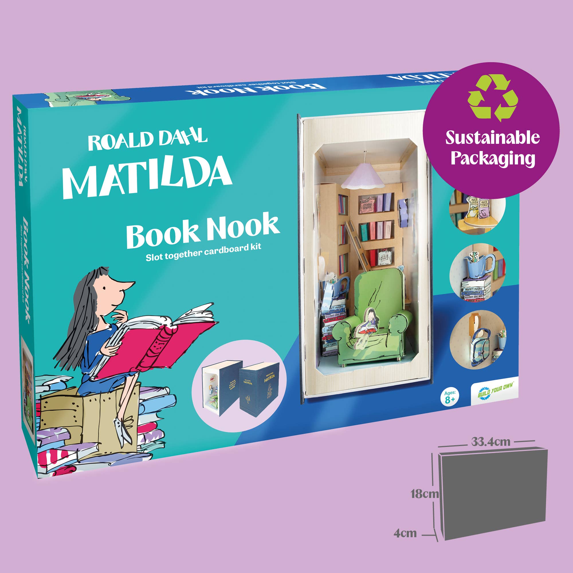 Build Your Own, Roald Dahl 'Matilda' Book Nook | Buy Online from The Home Crafters