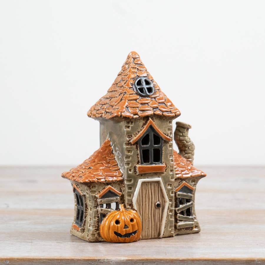 Halloween Haunted House Tealight Candle Holder – 19.5cm