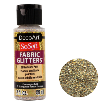 DecoArt SoSoft Acrylic Glitter Fabric Paint - 2oz