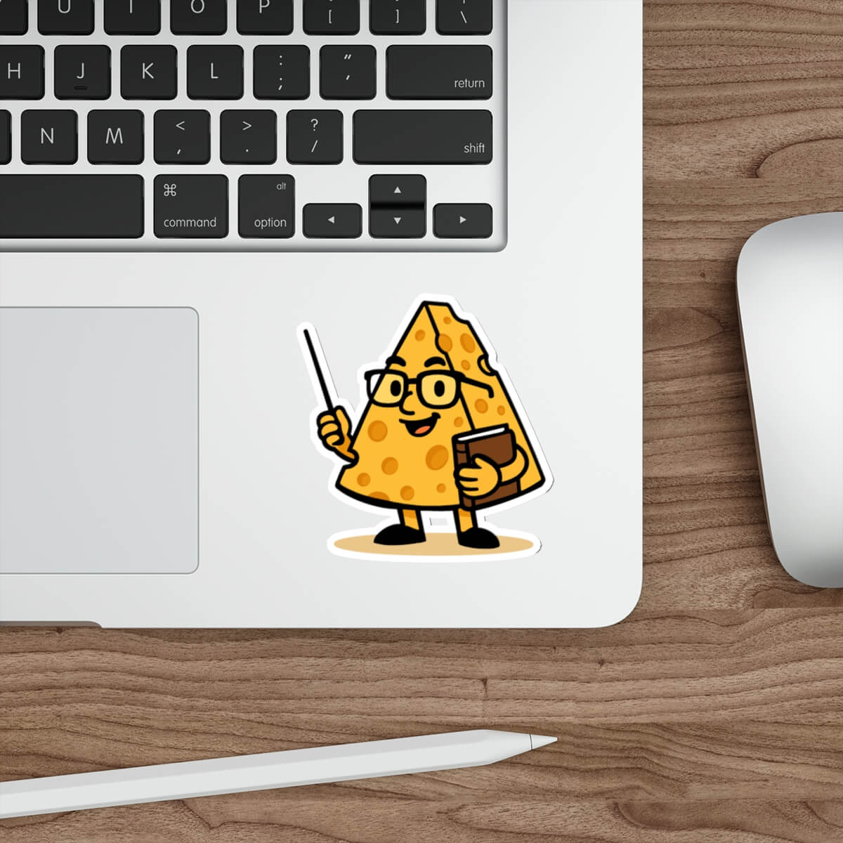 WATERPROOF Cartoon Cheese Teacher Sticker | Buy Online from The Home Crafters