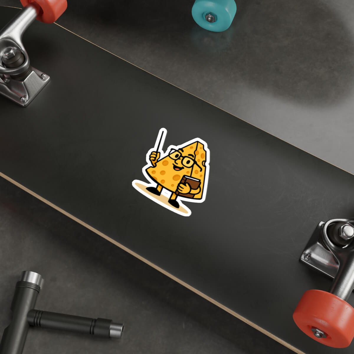 WATERPROOF Cartoon Cheese Teacher Sticker | Buy Online from The Home Crafters