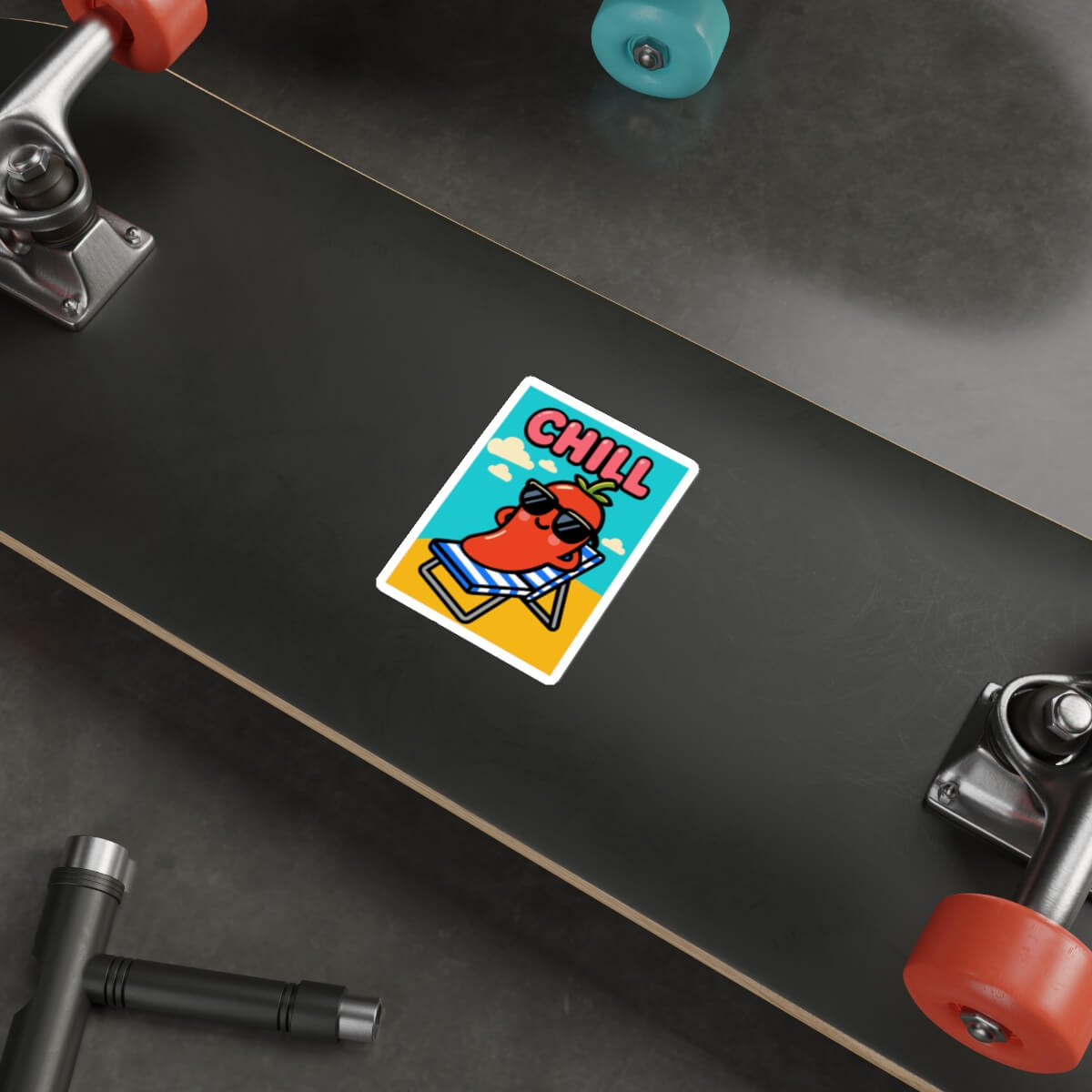 CHILL Poster - Style Pepper Sticker – Funny Summer Vibes Decal | Buy Online from The Home Crafters