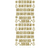Christmas Advent Number Peeloff Stickers - Mirror Finish | Buy Online from The Home Crafters
