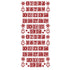 Christmas Advent Number Peeloff Stickers - Mirror Finish | Buy Online from The Home Crafters