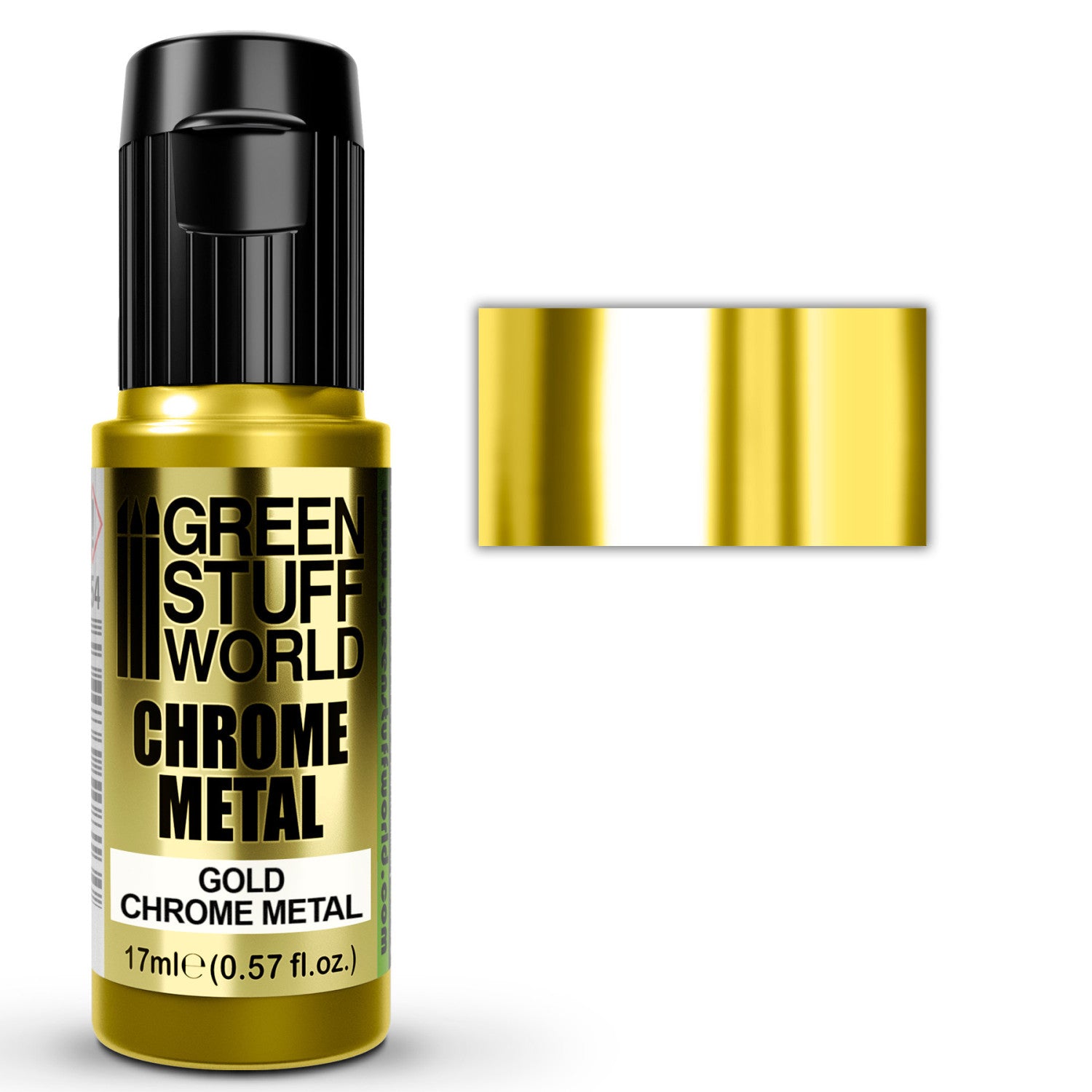 Green Stuff World: Chrome Metal Paint - 17ml: Gold | Buy Online from The Home Crafters
