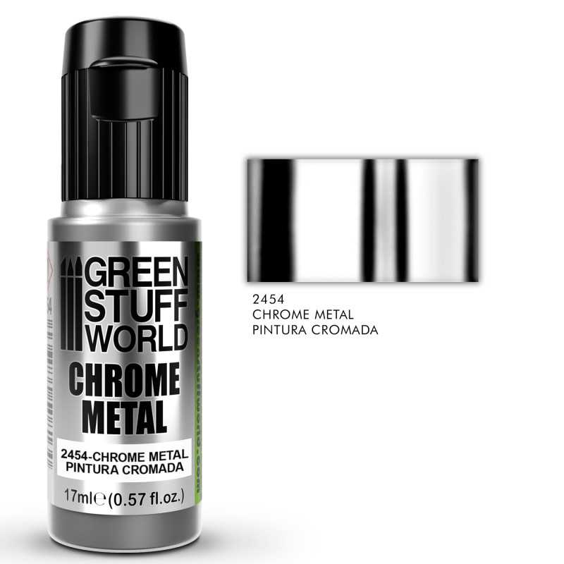 Green Stuff World: Chrome Metal Paint - 17ml | Buy Online from The Home Crafters