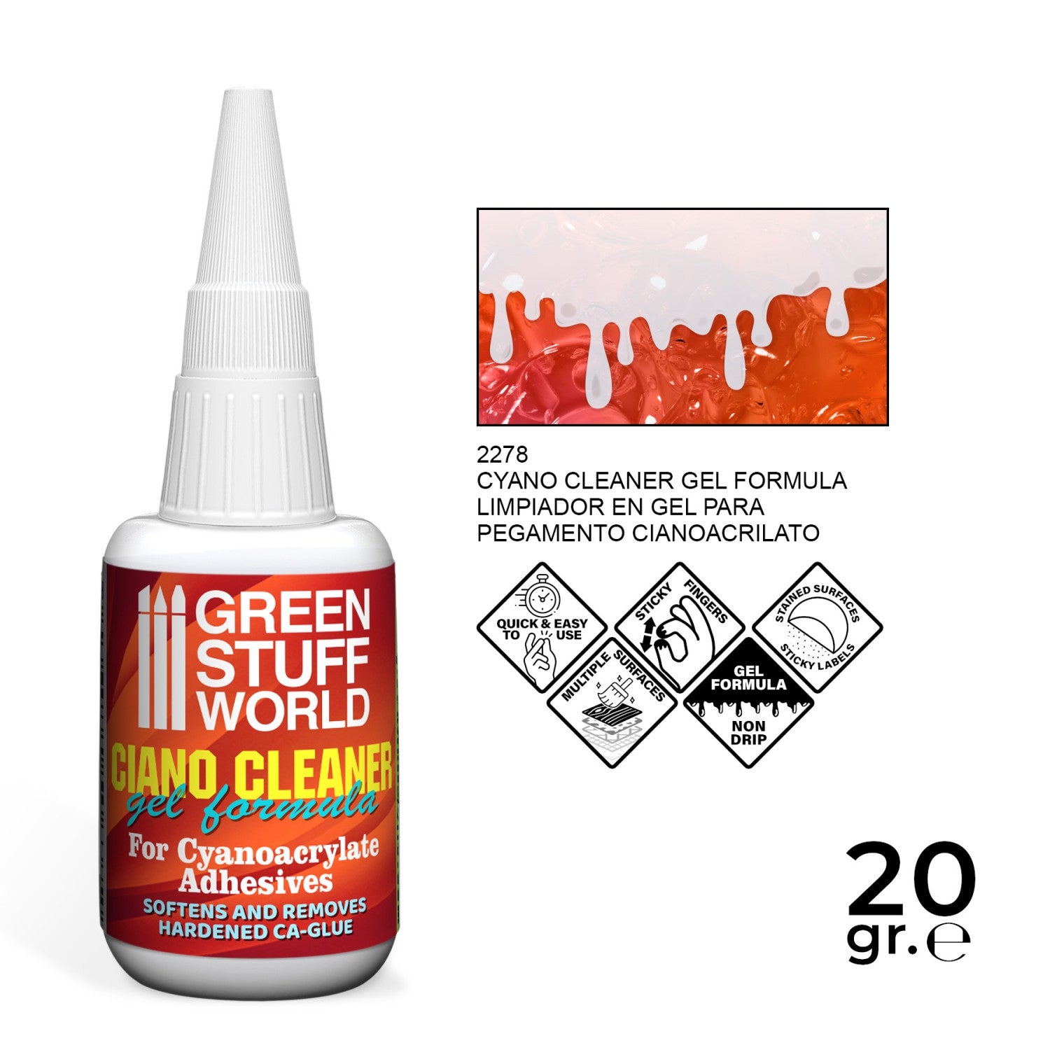 CA Glue De Bonder Remover Cleanser- 20g | Buy Online from The Home Crafters