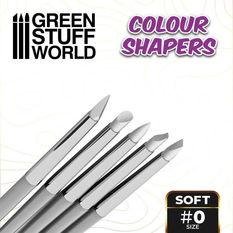 Green Stuff World: Clay Shapers Sculpting Tools - White Soft: Size 0 | Buy Online from The Home Crafters