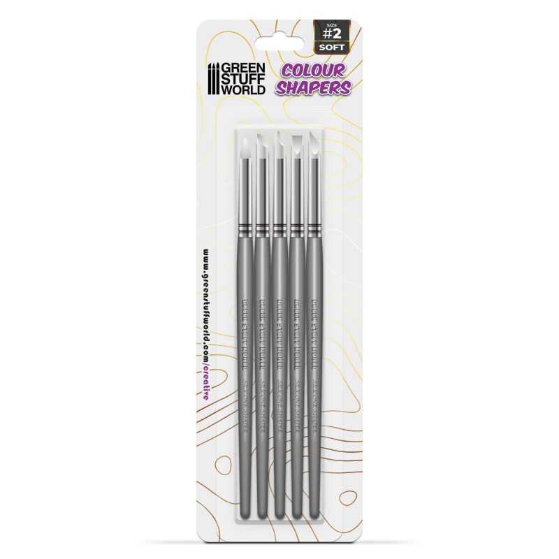 Green Stuff World: Clay Shapers Sculpting Tools - White Soft: Size 2 | Buy Online from The Home Crafters
