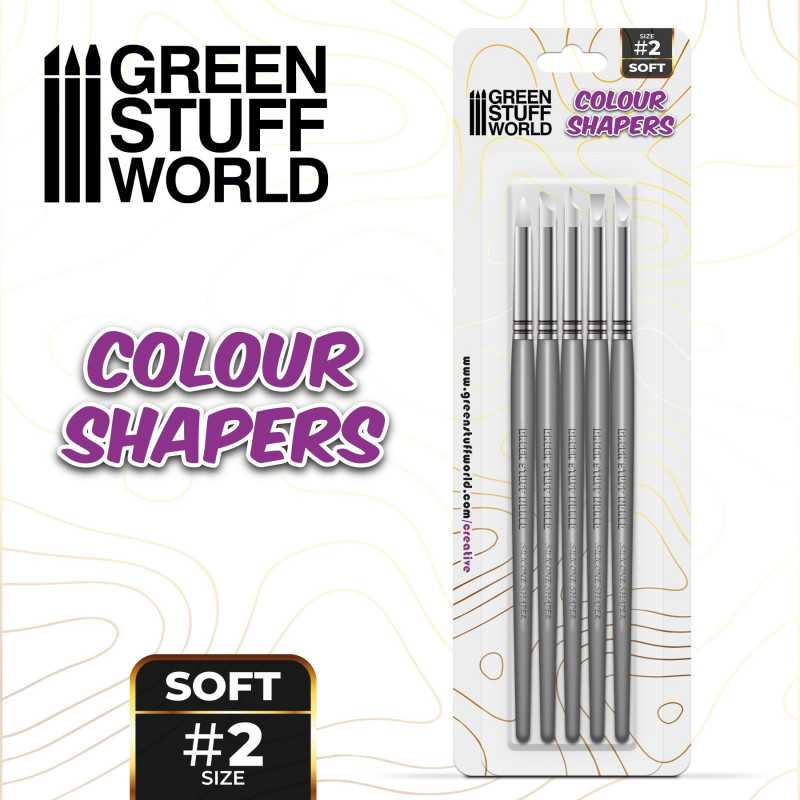 Green Stuff World: Clay Shapers Sculpting Tools - White Soft: Size 2 | Buy Online from The Home Crafters