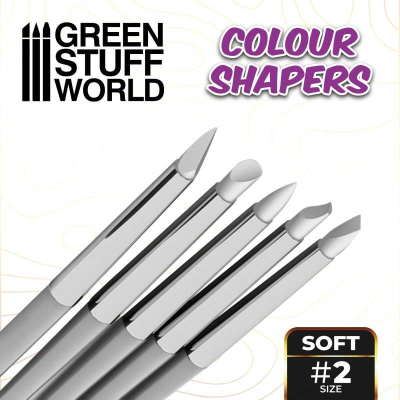 Green Stuff World: Clay Shapers Sculpting Tools - White Soft: Size 2 | Buy Online from The Home Crafters