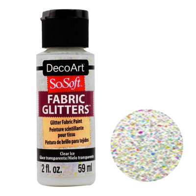 DecoArt SoSoft Acrylic Glitter Fabric Paint - 2oz