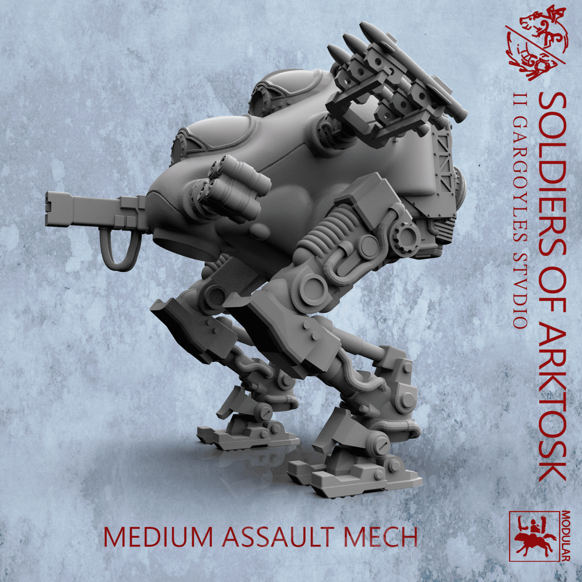 Soldiers of Arktosk - Medium Assault Mech | Modular War Machine for the Battlefield | Buy Online from The Home Crafters