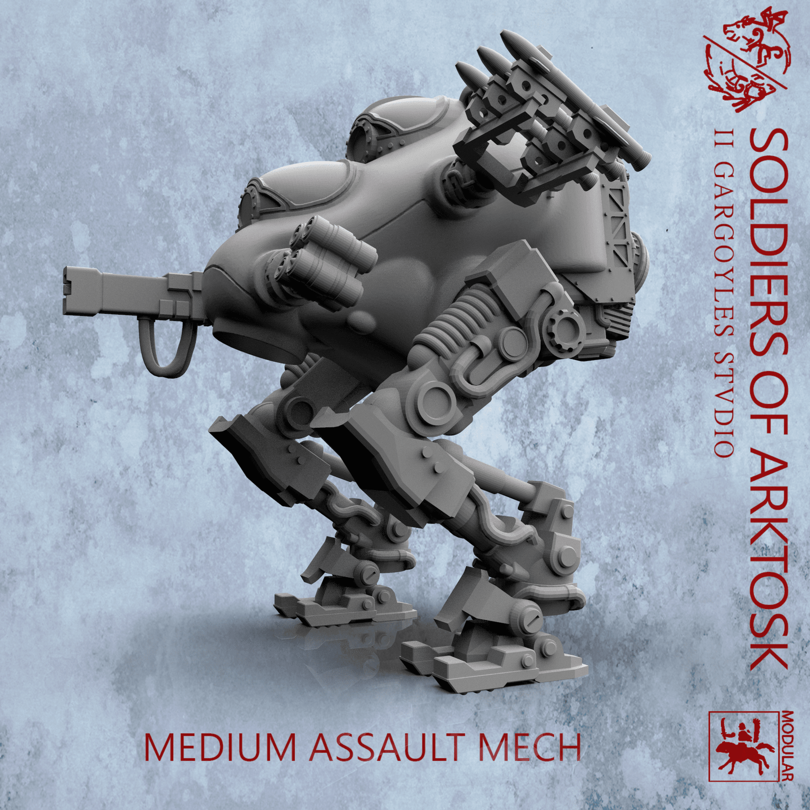 Soldiers of Arktosk - Medium Assault Mech | Modular War Machine for the Battlefield | Buy Online from The Home Crafters