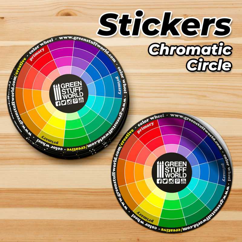 Green Stuff World: Colour Wheel Chromatic Circle Sticker