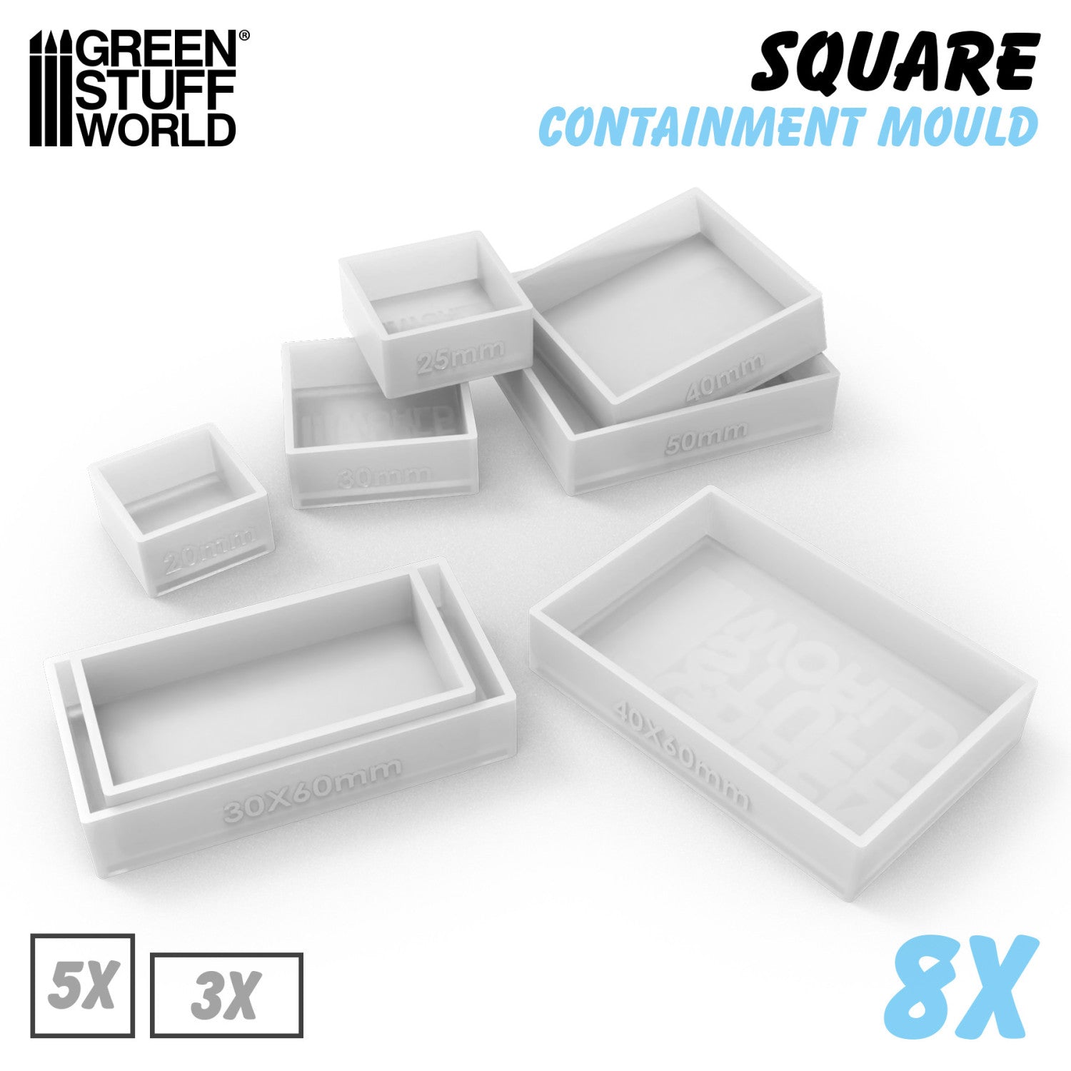 Silicone Containment Molds for Model Bases