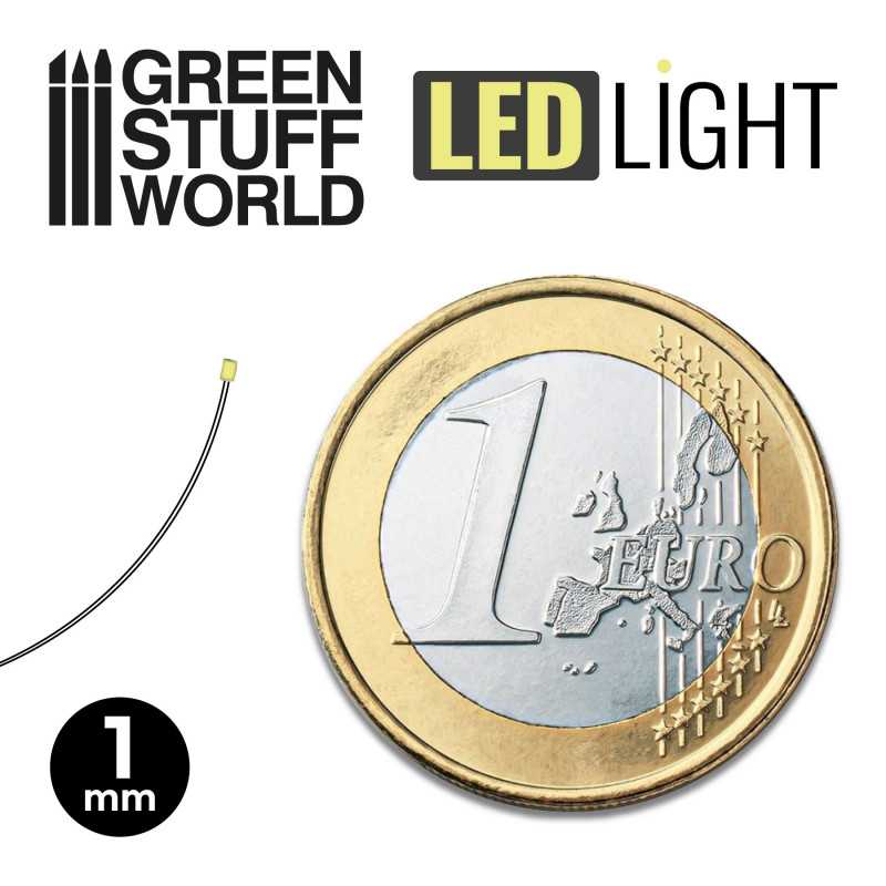 Green Stuff World: 1mm LED Lights for Dioramas - 10pc | Buy Online from The Home Crafters