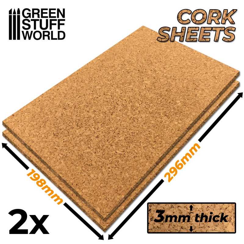 Green Stuff World: Cork Sheet: 198 x 296mm