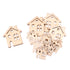 Craft Embellishments: Assorted Wooden Houses - 10pc | Buy Online from The Home Crafters