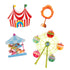 Craft Embellishments: Circus Fair Ground Set - 4pc | Buy Online from The Home Crafters