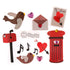 Craft Embellishments: Post Box & Love Letter - 13pc | Buy Online from The Home Crafters