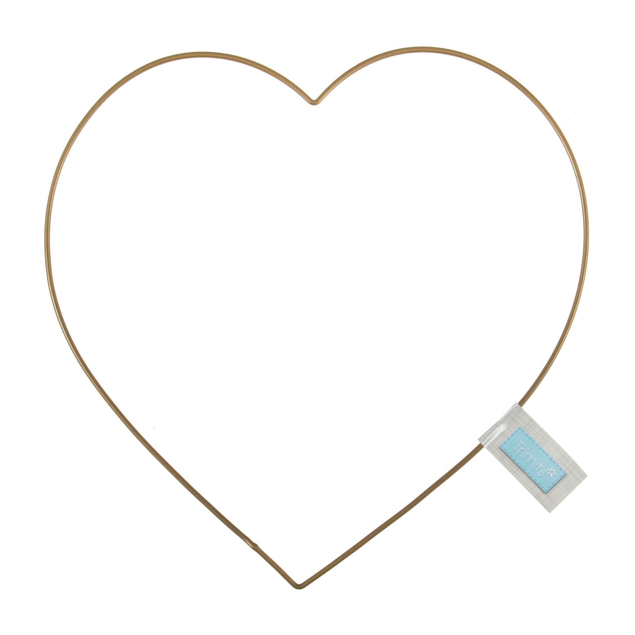 Craft Hoops: Heart Frame: 20cm: Gold | Buy Online from The Home Crafters