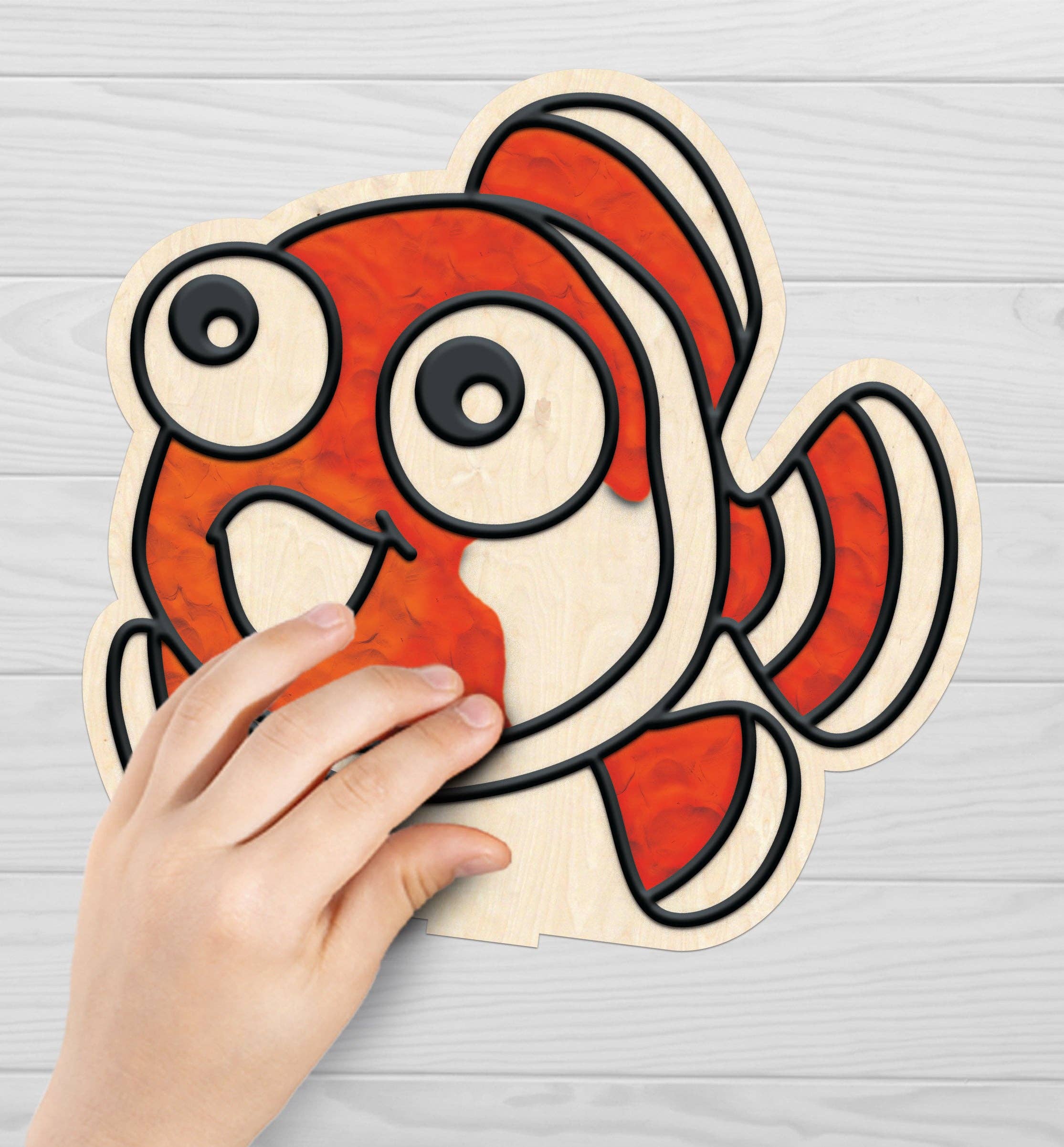 Sea Life Clay Colouring Kit