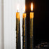 Set of 4 Pumpkin Guts Oozing Halloween Taper Candles