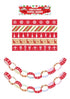 Christmas Paper Chains Decoration Set - 36pk