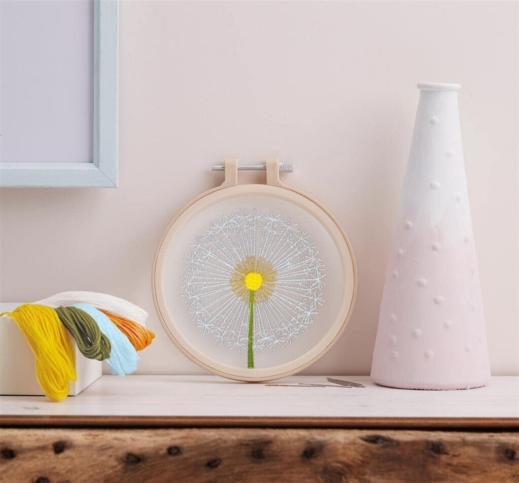 Simply Make Transparent Embroidery Kit - Dandelion