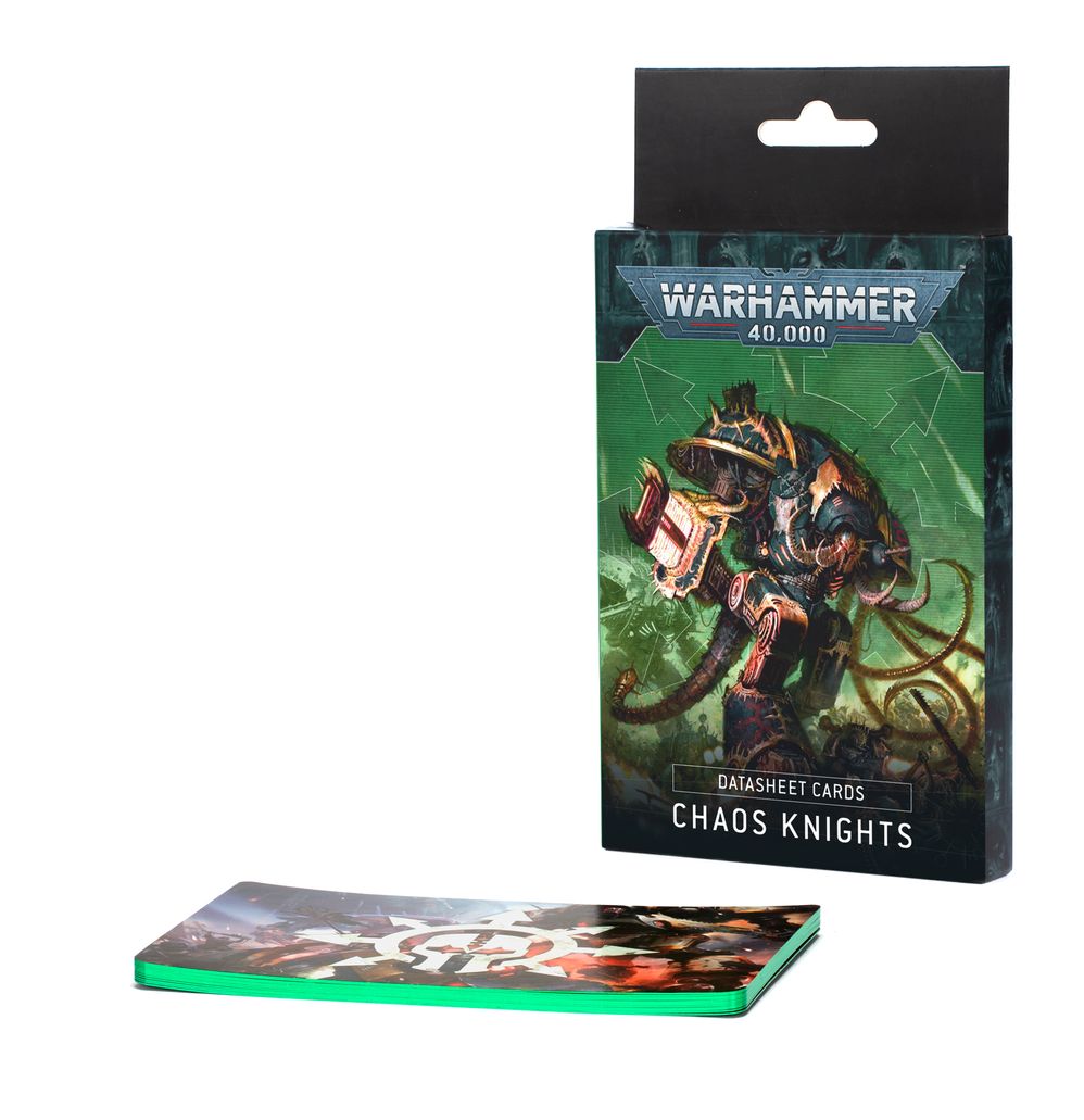 Datasheet Cards: Chaos Knights (Eng) | Buy Online from The Home Crafters