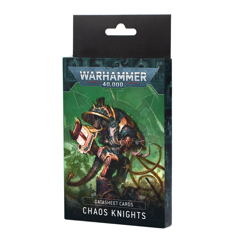 Datasheet Cards: Chaos Knights (Eng) | Buy Online from The Home Crafters