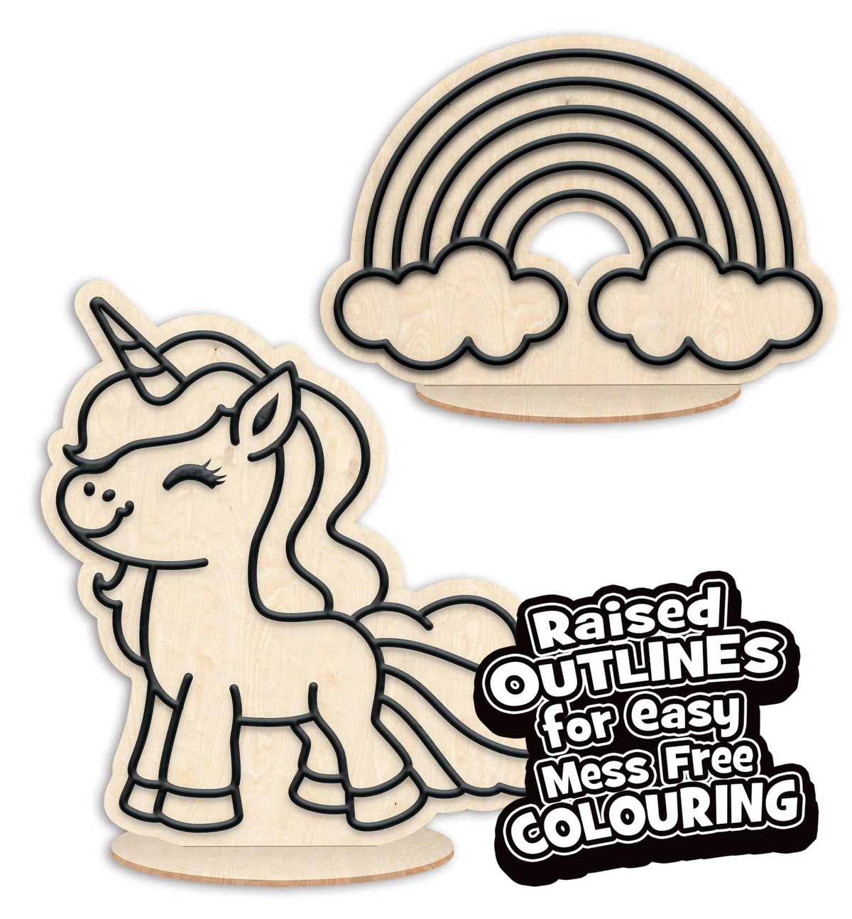 Unicorn Clay Colouring Kit